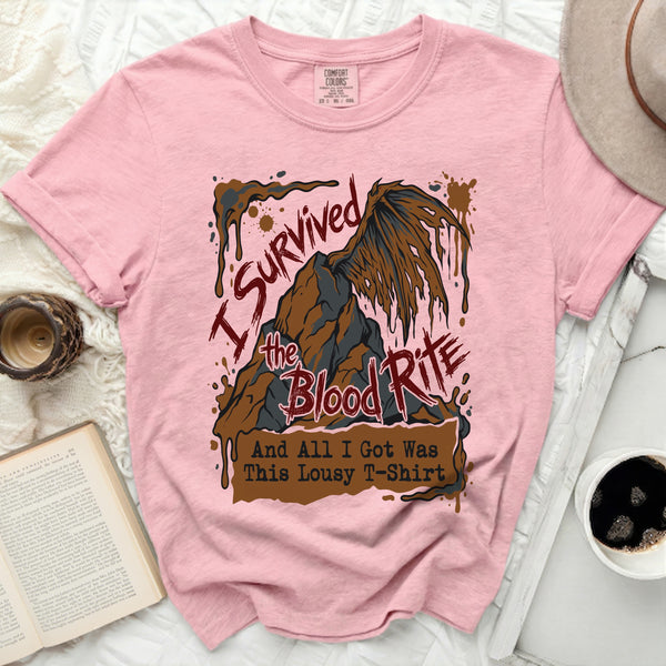 I Survived the Blood Rite Tee in Blossom