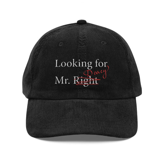 Looking for Mr. Darcy - Vintage Corduroy Cap
