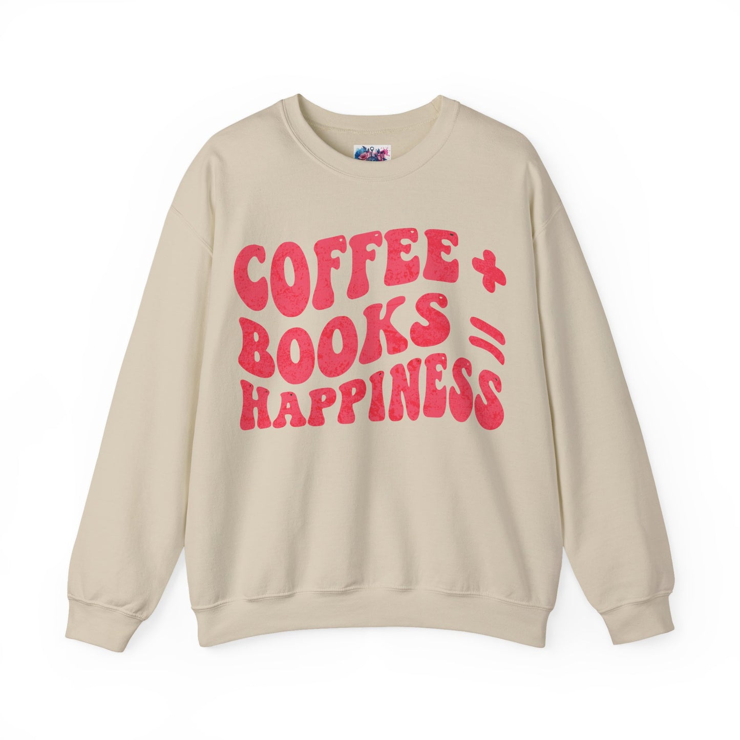 "Coffee + Books = Happiness" Sweatshirt - MagicMerchEmporium