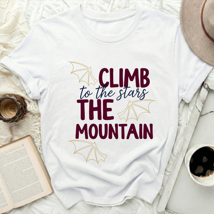 CLIMB to the stars THE MOUNTAIN Inspirational Quote product type