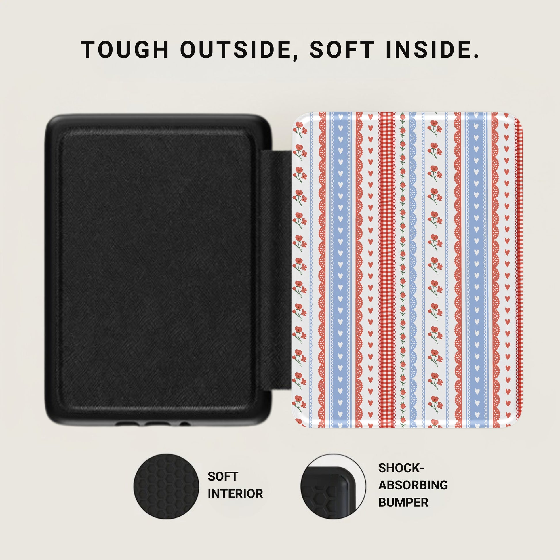 Tough Outside Soft Inside Shock-Absorbing Bumper Case