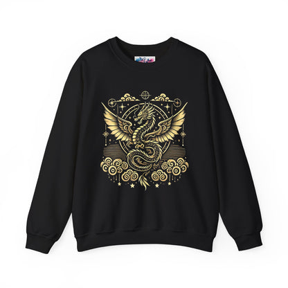 Golden Fourth Wing Dragon Sweatshirt