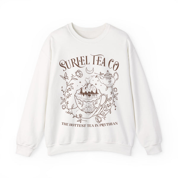 Suriel Tea Co. Cozy Sweatshirt in White