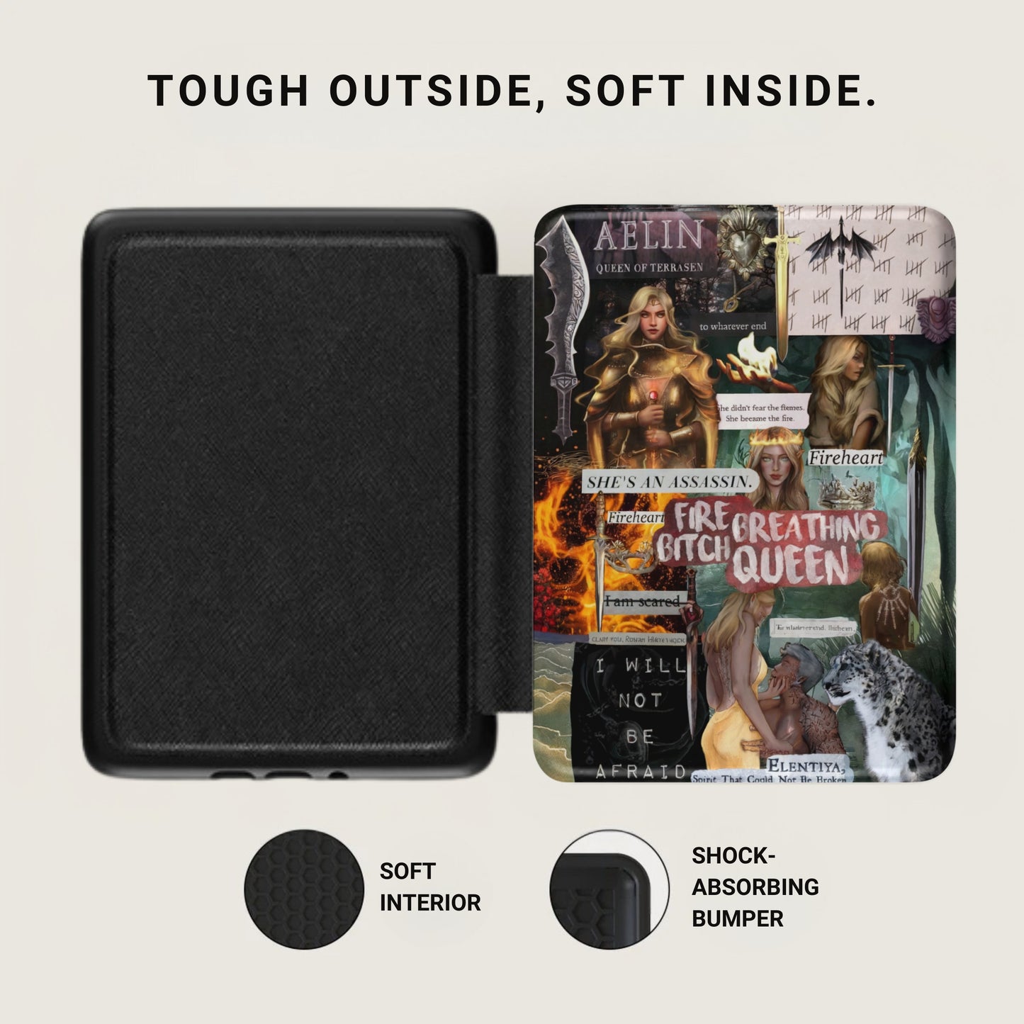 Tough Outside Soft Inside Throne of Glass Case product type