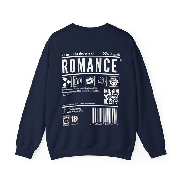 ROMANCE BOOKWORM Sweatshirt in Navy