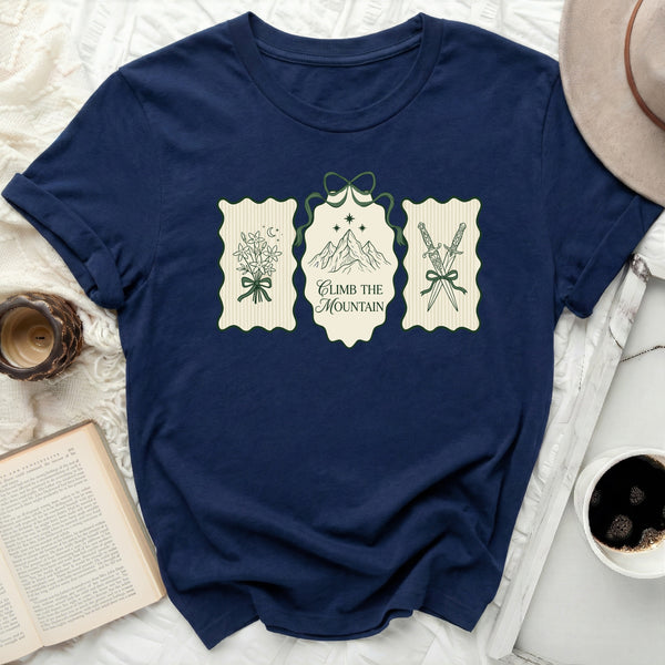 Ramiel Coquette Emblem Tee in Navy