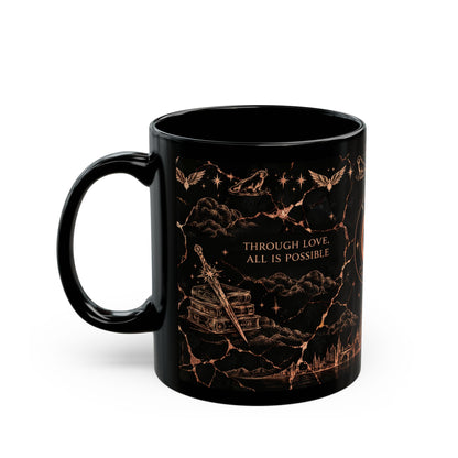 Crescent City Black & Rose Gold Mug