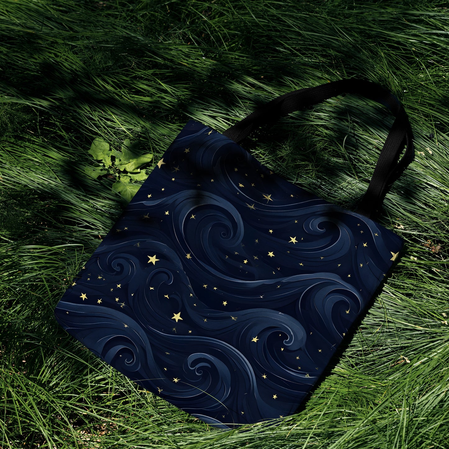 Celestial Waves Woven Tapestry Tote Bag 🌌✨