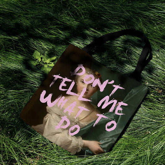 Don't Tell Me What to Do – Woven Tapestry Tote Bag✊✨