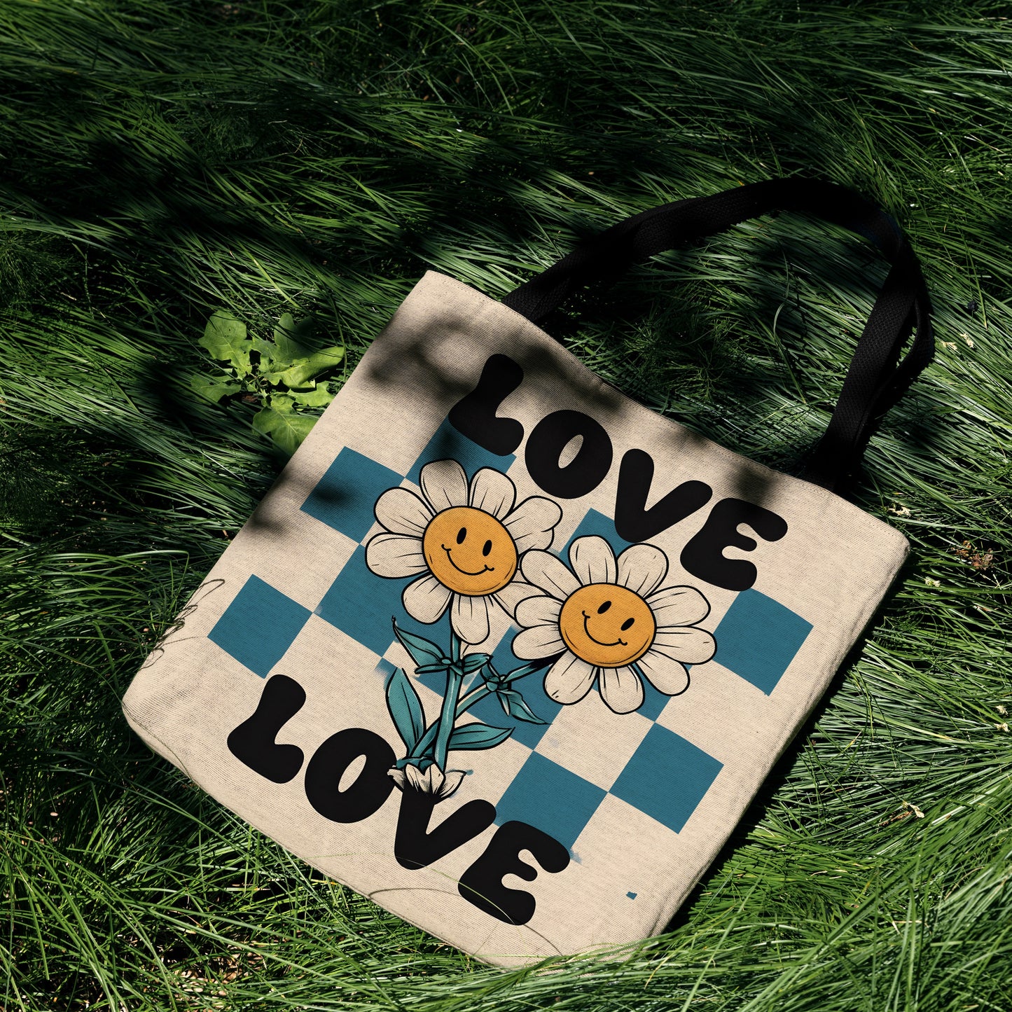 Groovy Daisy Love Tote 🌼🌀