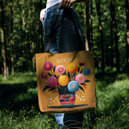 Retro Bloom Tote Bag 🌼✨