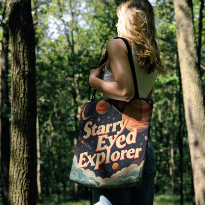 Starry Eyed Explorer Woven Tote Bag 🌌✨