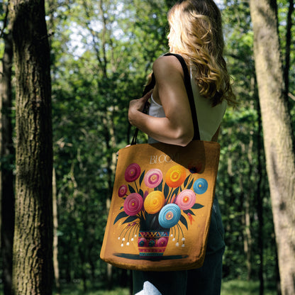 Retro Bloom Tote Bag 🌼✨