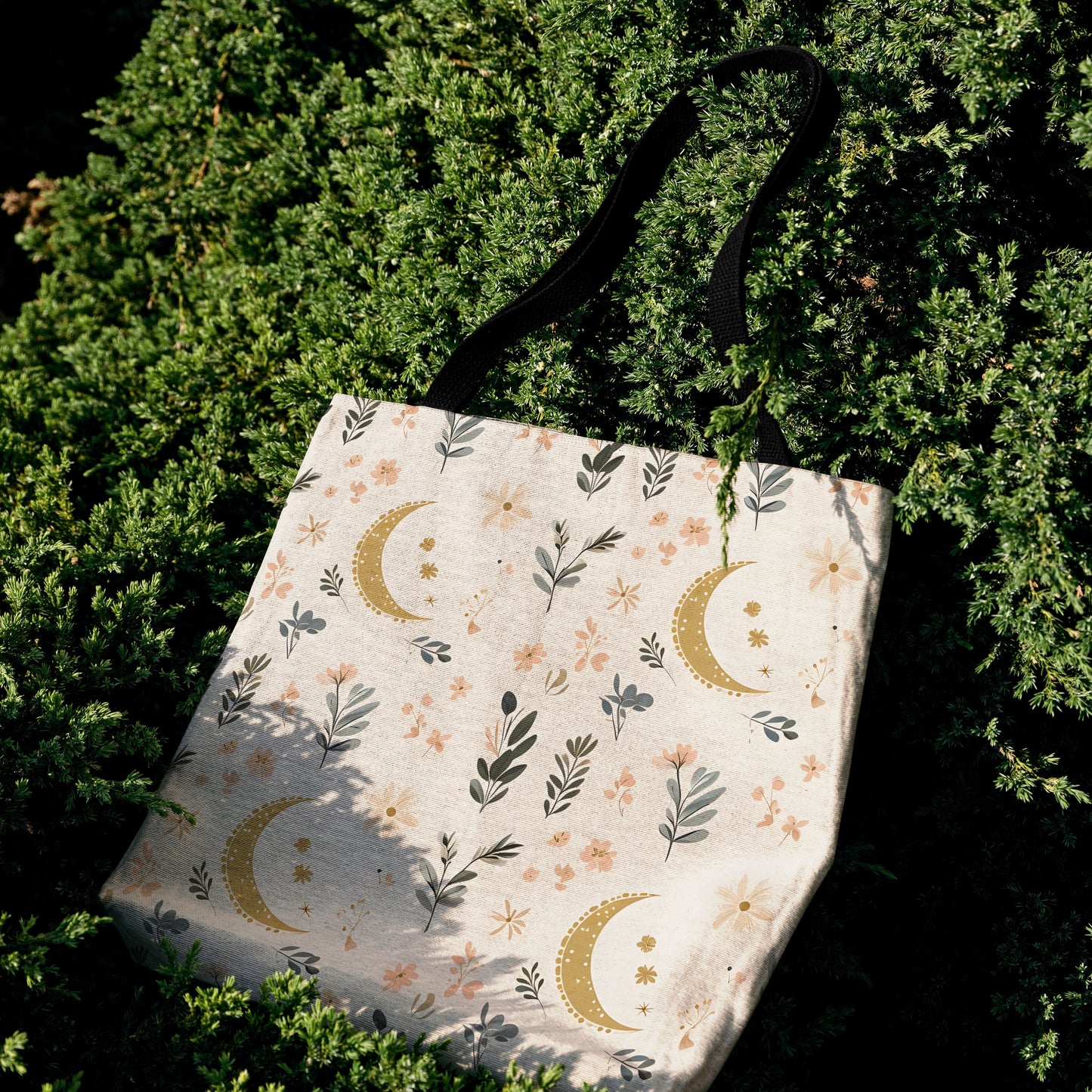 Moonlit Meadow Woven Tote Bag 🌙✨