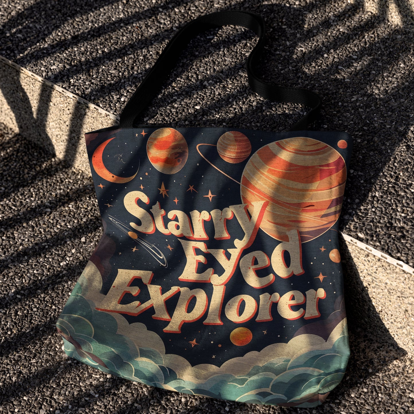 Starry Eyed Explorer Woven Tote Bag 🌌✨