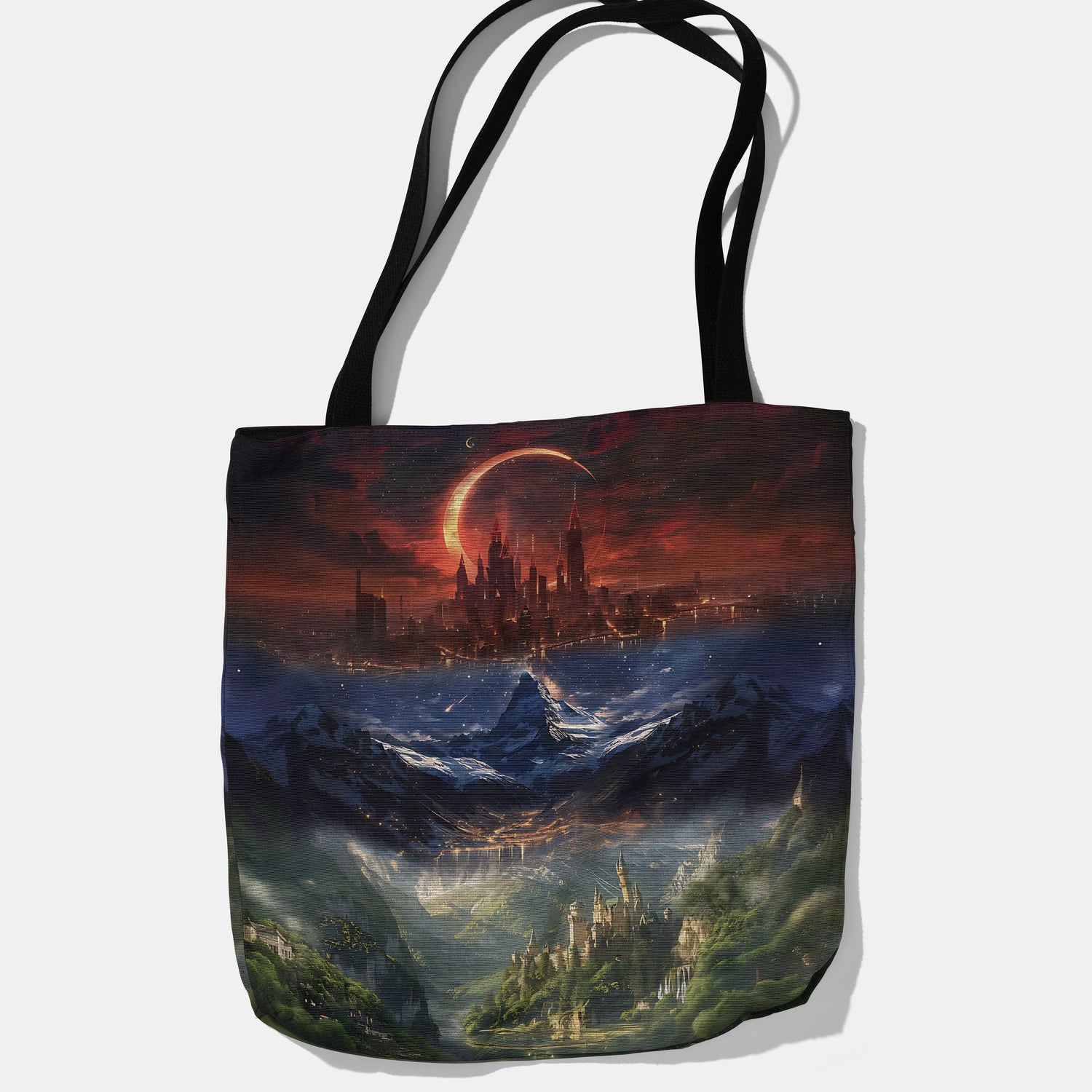 ACOTAR Realms Woven Tote Bag - MagicMerchEmporium