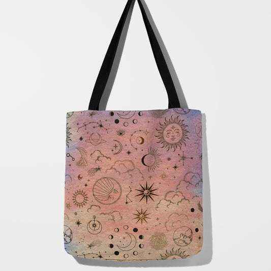 Celestial Woven Tote Bag