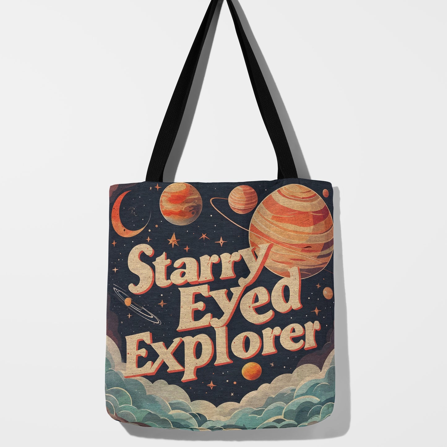 Starry Eyed Explorer Woven Tote Bag 🌌✨