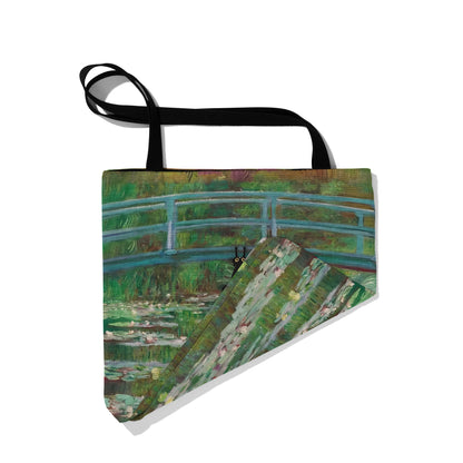 Monet’s Water Lily Garden Cat Tote Bag 🐾🌸