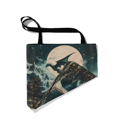 Wyvern’s Moon Woven Tote Bag 🌙🐉