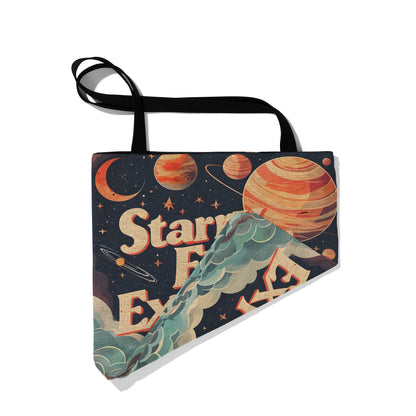 Starry Eyed Explorer Woven Tote Bag 🌌✨