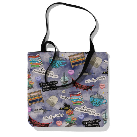 Night Court Bookish Woven Tote Bag