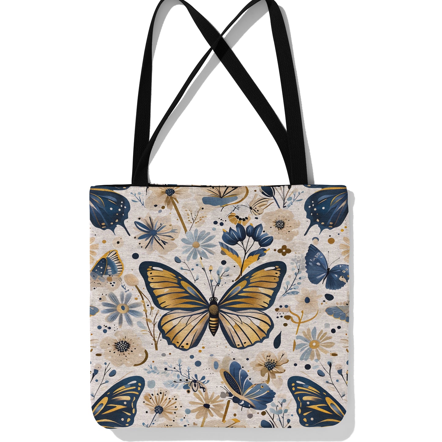 Butterfly Woven Tapestry Tote Bag 🦋🌸