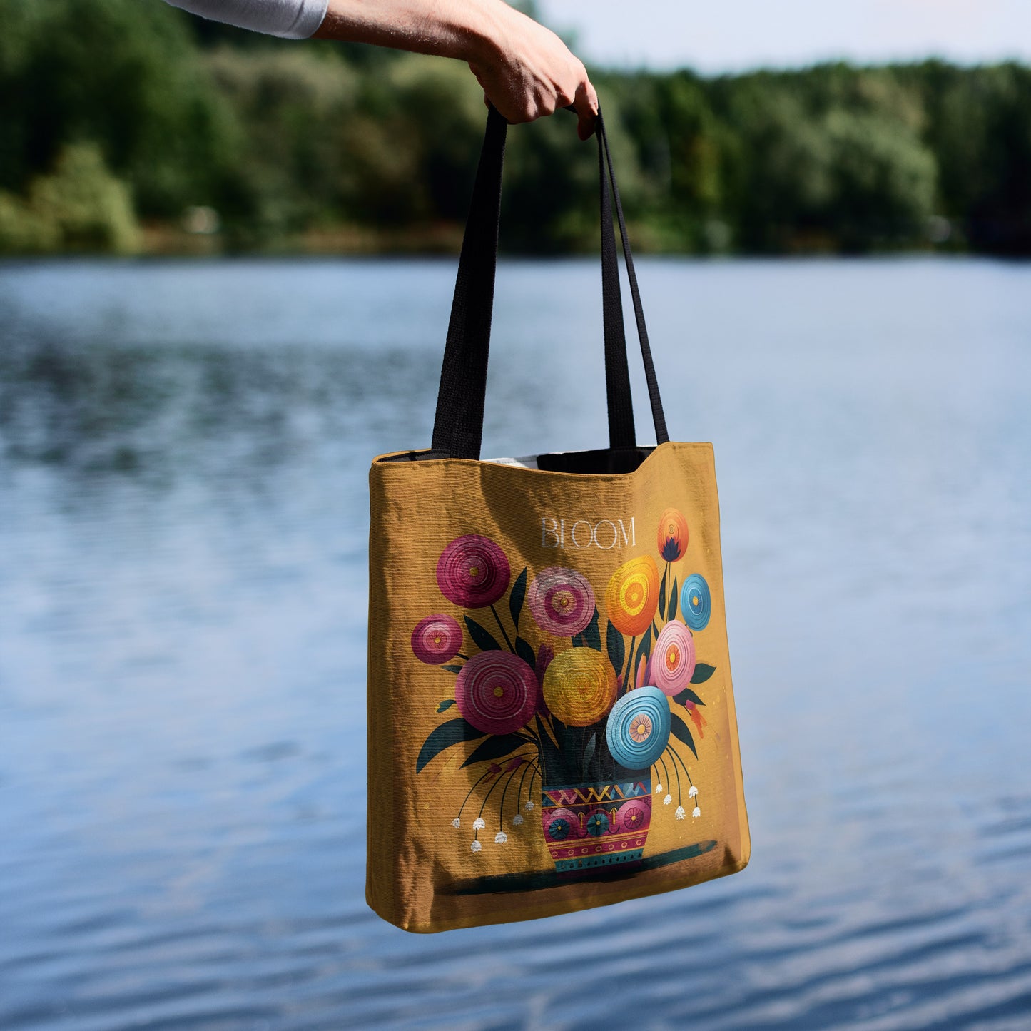 Retro Bloom Tote Bag 🌼✨