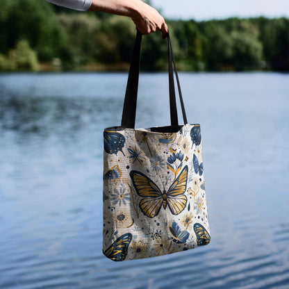 Butterfly Woven Tapestry Tote Bag 🦋🌸