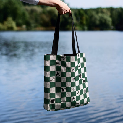 Throne of Glass Inspired Checkerboard Woven Tote Bag 🌟📚