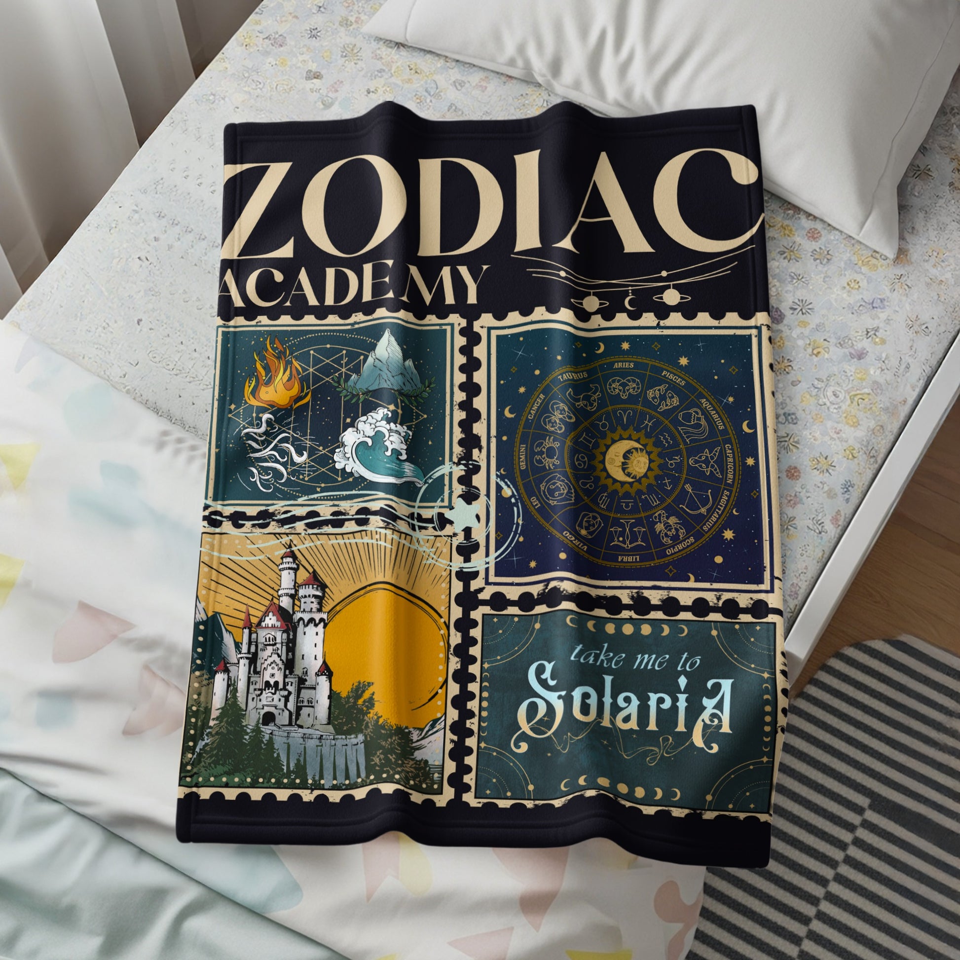 Magical Zodiac Academy Blanket for Cozy Evenings