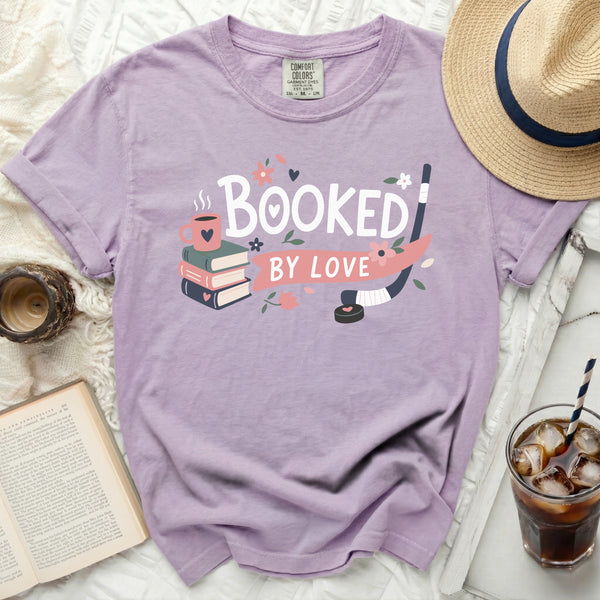 Booked By Love: Cozy Hockey Tee in Orchid