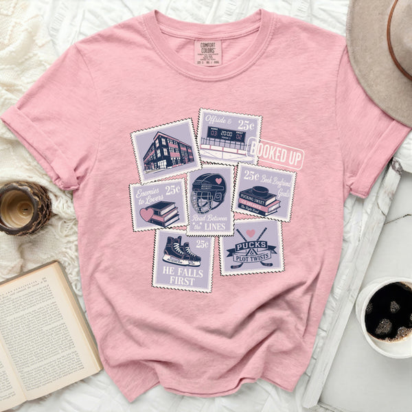 Pucks & Plot Twists Tee in Blossom