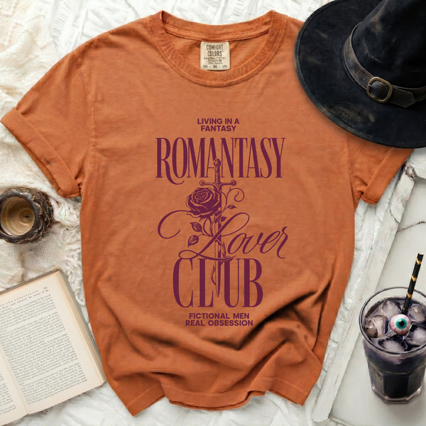 Romantasy Lover Club Tee in Yam
