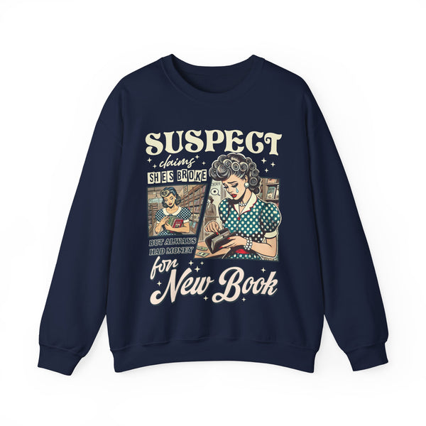 Suspect Claims Sweatshirt in Navy
