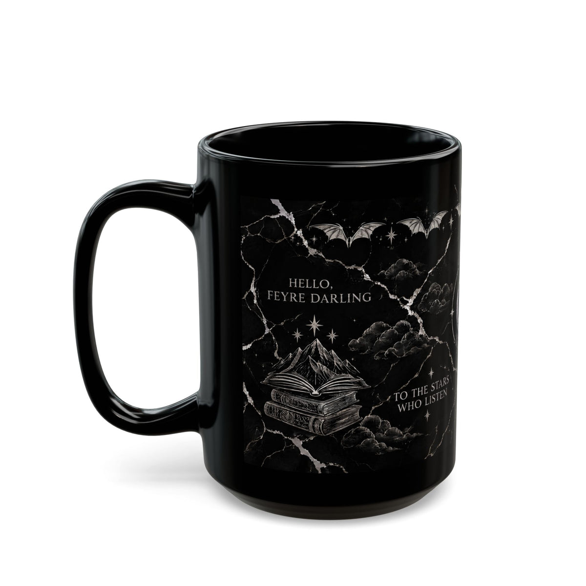 Velaris Black & Silver Mug