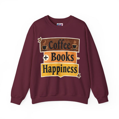 "Coffee + Books = Happiness" Sweatshirt