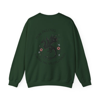 "You Belong Among the Wildflowers" Manon Blackbeak Sweatshirt - MagicMerchEmporium