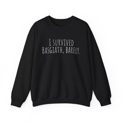 "I Survived Basgiath, Barely" Sweatshirt