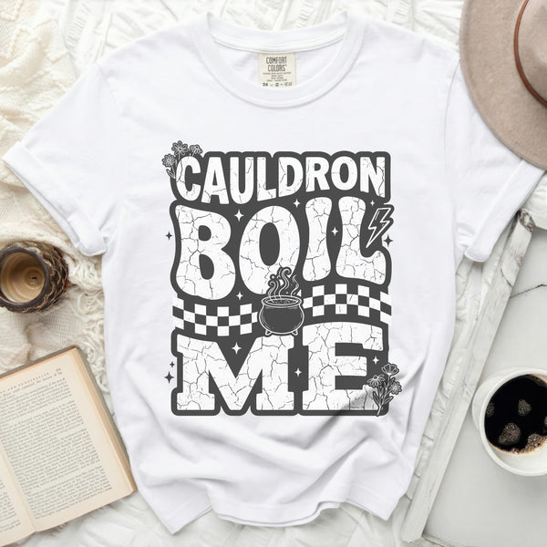 Cauldron Boil Me Vintage Tee in White