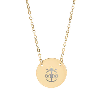 Elegant Round Pendant Necklace With Unique Design