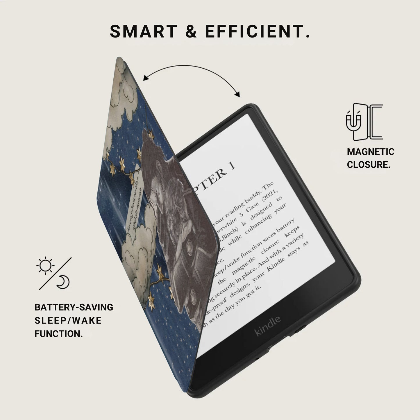 Smart & Efficient Kindle Magnetic Closure Sleep/Wake product type