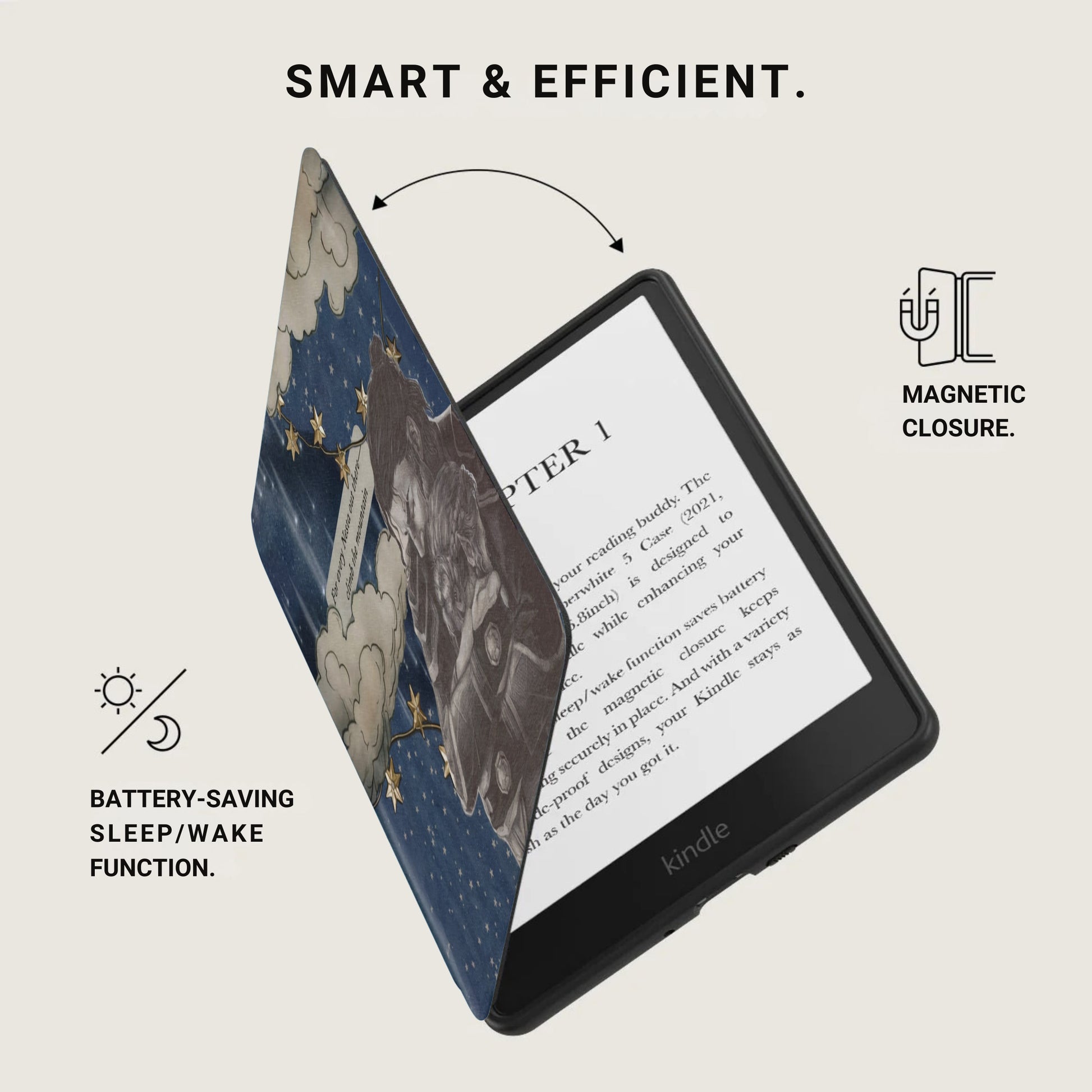 Smart & Efficient Kindle Magnetic Closure Sleep/Wake product type