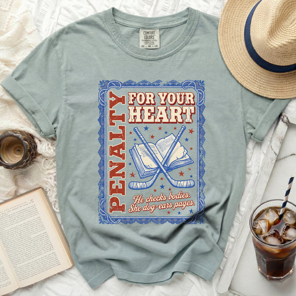 Penalty For Your Heart Tee in Bay