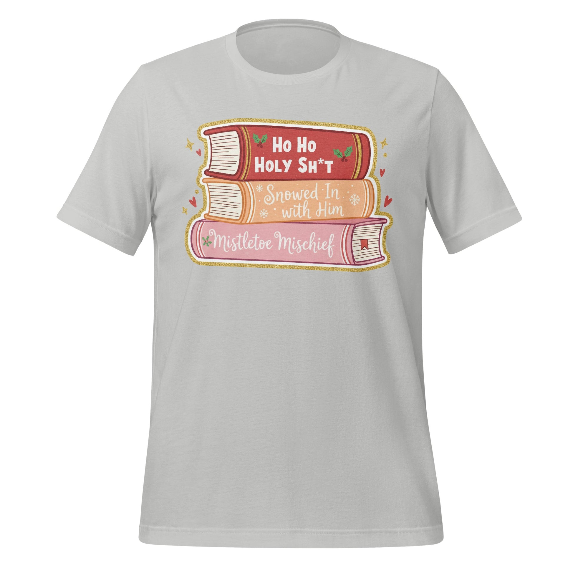 Funny Holiday Books Graphic Tee for Festive Vibes