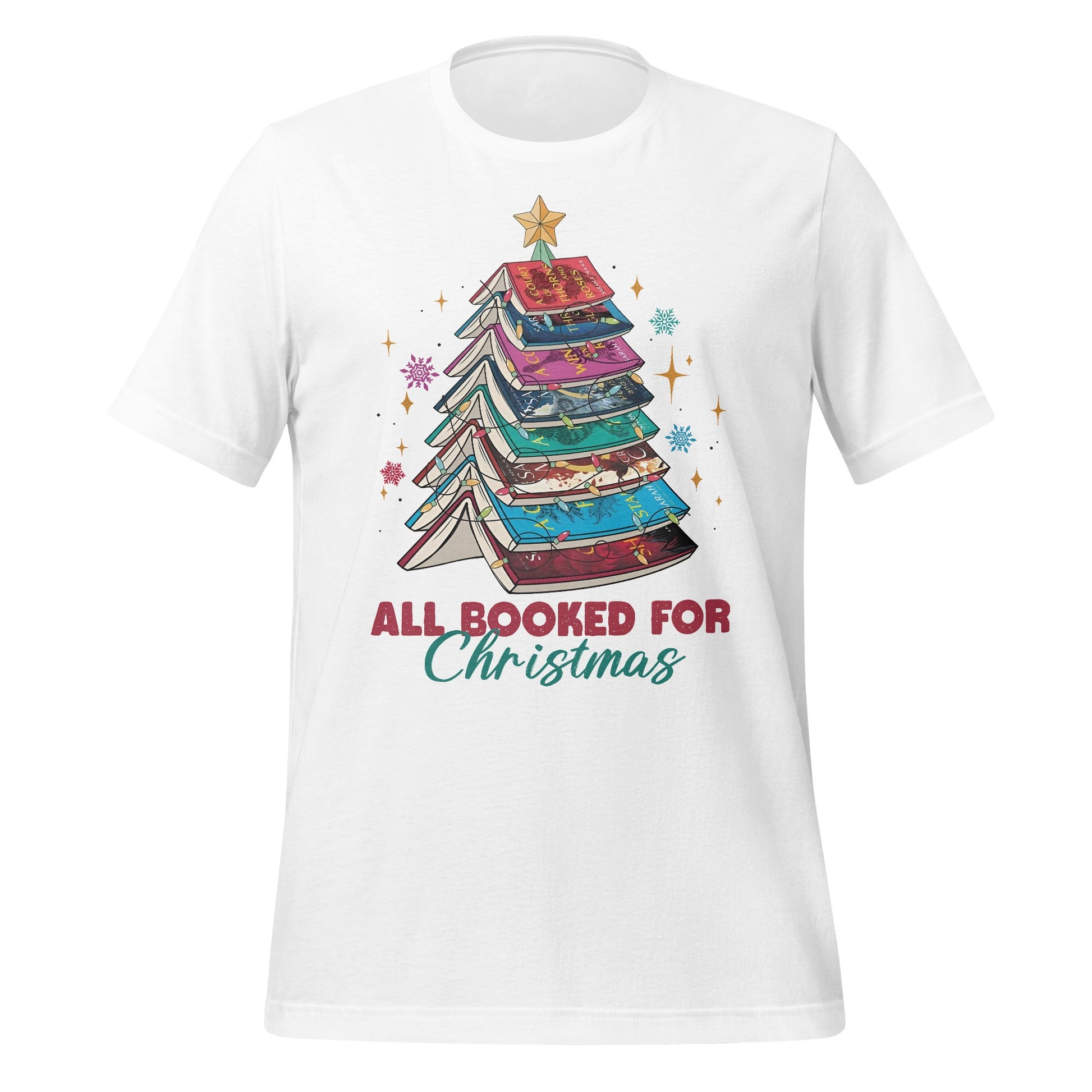 All Booked for Christmas Graphic T-Shirt