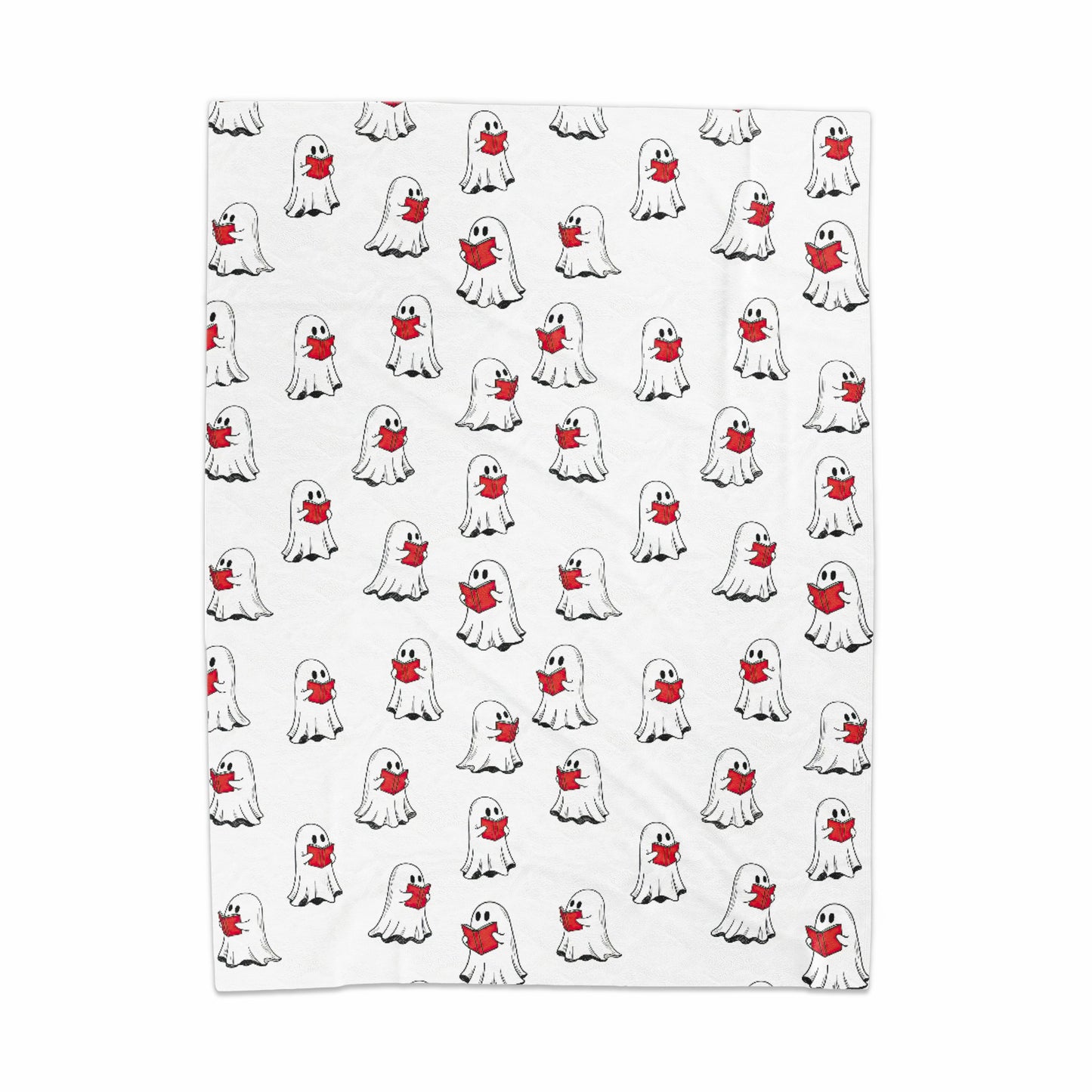 Cute Ghosts with Red Scarves Blanket Product