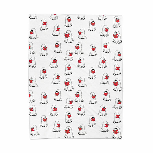 Cute Ghosts with Red Scarves Blanket Product