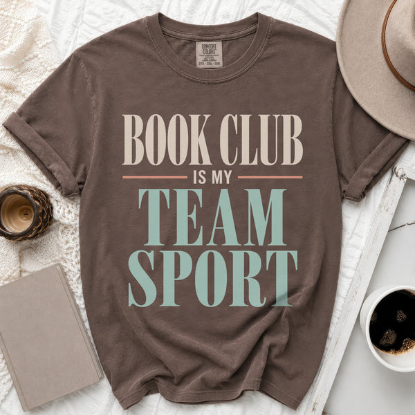 Book Club Team Sport Tee in Espresso