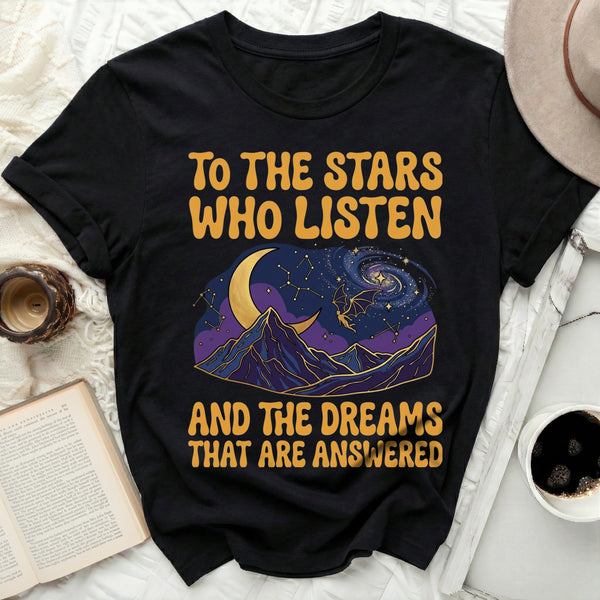 Fae Stars Tee in Black